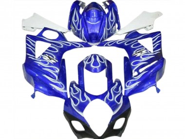 Buy 2007-2008 Suzuki GSXR 1000 Motorcycle Fairings - Blue White Flame UK
