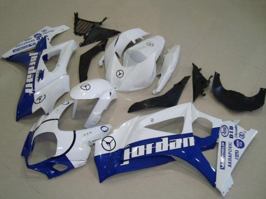 Buy 2007-2008 Suzuki GSXR 1000 Motorcycle Fairings - White Blue Jordan UK