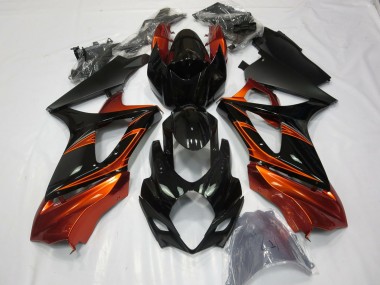 Buy 2007-2008 Suzuki GSXR 1000 Motorcycle Fairings - Orange Black UK