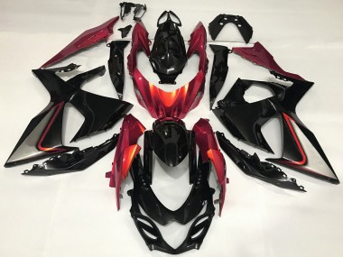 Buy 2009-2016 Suzuki GSXR 1000 Motorcycle Fairing - Glossy Black Red UK