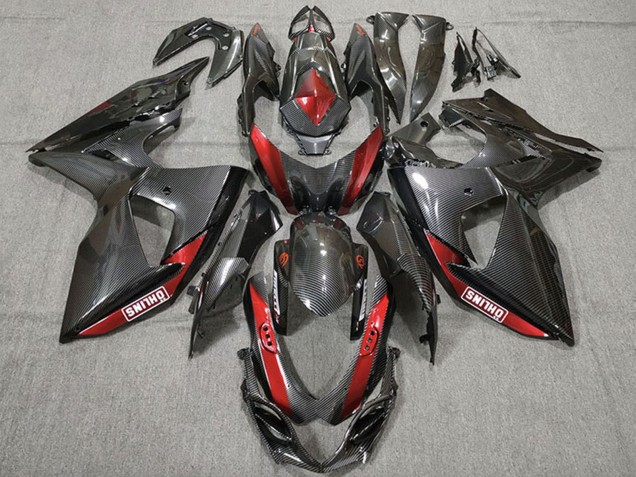 2009-2016 Suzuki GSXR 1000 Motorcycle Fairings - Carbon Fiber Red UK