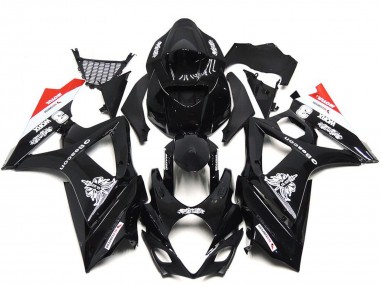 Buy 2007-2008 Suzuki GSXR 1000 Motorcycle Fairings - Glossy Black White Red UK