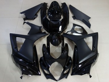 Buy 2007-2008 Suzuki GSXR 1000 Motorcycle Fairing - Glossy Black Matte Black UK