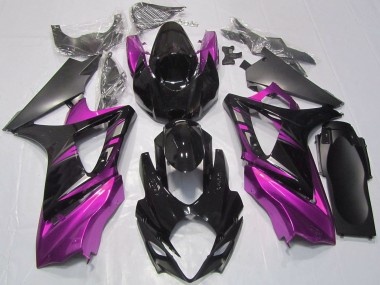 Buy 2007-2008 Suzuki GSXR 1000 Motorcycle Fairings - Glossy Black Pink UK