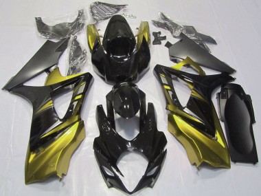Buy 2007-2008 Suzuki GSXR 1000 Motorcycle Fairings - Glossy Black Yellow UK