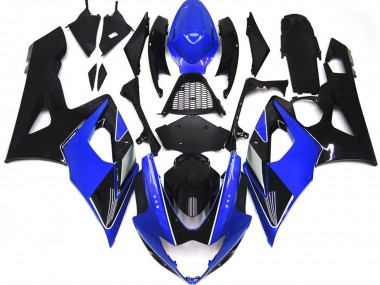 Buy 2005-2006 Suzuki GSXR 1000 Motorcycle Fairings - Blue Glossy Black UK