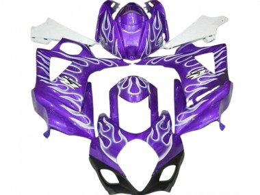 Buy 2007-2008 Suzuki GSXR 1000 Motorcycle Fairings - Purple White Flame UK