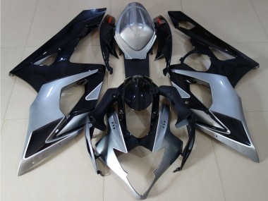 Buy 2005-2006 Suzuki GSXR 1000 Motorcycle Fairings - Glossy Black Silver UK