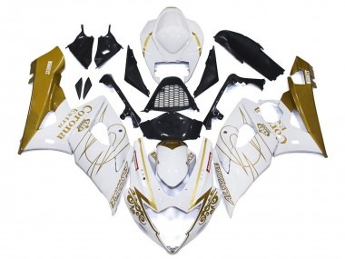 Buy 2005-2006 Suzuki GSXR 1000 Motorcycle Fairings - White Gold Corona Custom UK