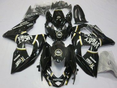 Buy 2009-2016 Suzuki GSXR 1000 Motorcycle Fairings - Glossy Black Lucky Strike UK