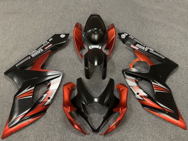 Buy 2005-2006 Suzuki GSXR 1000 Motorcycle Fairings - Matte Black Orange UK