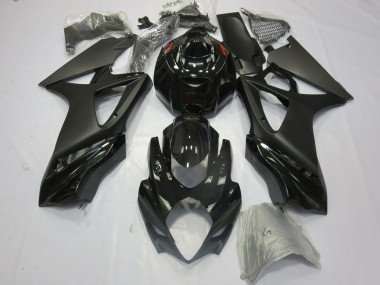Buy 2007-2008 Suzuki GSXR 1000 Motorcycle Fairings - Glossy Black Matte Black UK