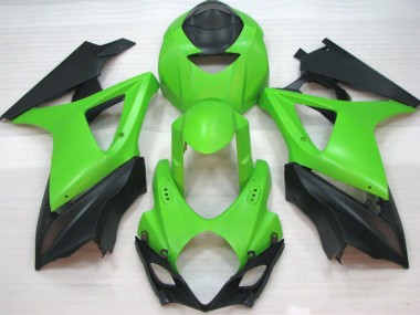 Buy 2007-2008 Suzuki GSXR 1000 Motorcycle Fairings - Green Matte Black UK