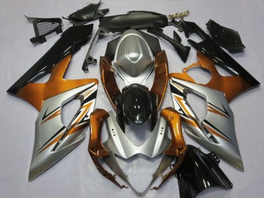 Buy 2005-2006 Suzuki GSXR 1000 Motorcycle Fairings - Orange Silver Glossy Black UK