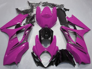 Buy 2007-2008 Suzuki GSXR 1000 Motorcycle Fairings - Pink Glossy Black OEM Style UK
