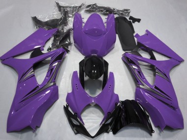 Buy 2007-2008 Suzuki GSXR 1000 Motorcycle Fairings - Purple Glossy Black OEM Style UK