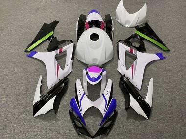 Buy 2007-2008 Suzuki GSXR 1000 Motorcycle Fairings - White Blue Green Black Racing UK