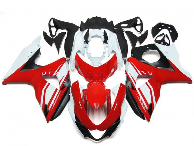 2009-2016 Suzuki GSXR 1000 Motorcycle Fairings - White Red Black UK