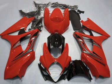 Buy 2007-2008 Suzuki GSXR 1000 Motorcycle Fairings - Red Glossy Black OEM Style UK