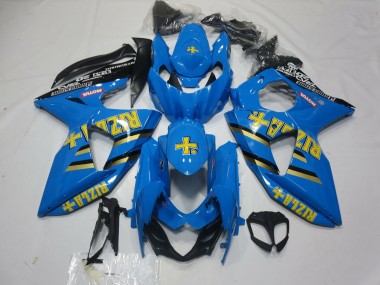 Buy 2009-2016 Suzuki GSXR 1000 Motorcycle Fairings - Blue Gold Black Rizla UK