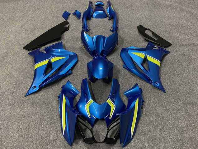 2017-2025 Suzuki GSXR 1000 Motorcycle Fairings - Blue Yellow Style UK