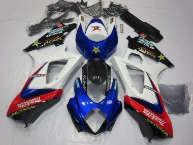 Buy 2007-2008 Suzuki GSXR 1000 Motorcycle Fairings - White Blue Red Black Rockstar UK