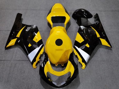 Buy 2001-2003 Suzuki GSXR 600 / GSXR 750 Motorcycle Fairings - Yellow White Glossy Black UK