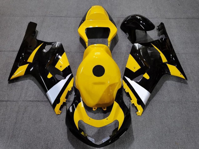 2001-2003 Suzuki GSXR 600 / GSXR 750 Motorcycle Fairings - Yellow White Glossy Black UK