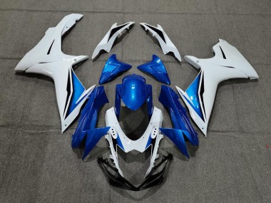 Buy 2011-2024 Suzuki GSXR 600 / GSXR 750 Motorcycle Fairing - White Blue UK