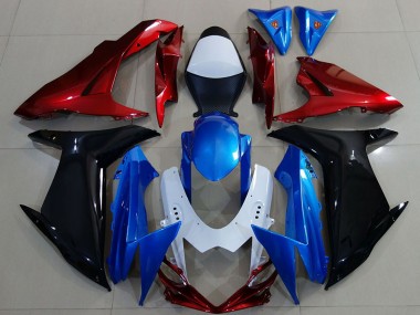 Buy 2011-2024 Suzuki GSXR 600 / GSXR 750 Motorcycle Fairings - White Blue Red Black UK