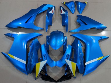 Buy 2011-2024 Suzuki GSXR 600 / GSXR 750 Motorcycle Fairing - Blue White Yellow UK