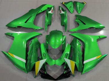 Buy 2011-2024 Suzuki GSXR 600 / GSXR 750 Motorcycle Fairings - Green White Yellow UK