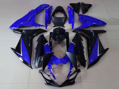 Buy 2011-2024 Suzuki GSXR 600 / GSXR 750 Motorcycle Fairings - Blue Glossy Black UK
