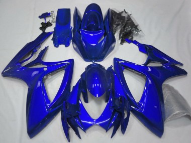 Buy 2006-2007 Suzuki GSXR 600 / GSXR 750 Motorcycle Fairings - Glossy Blue Plain UK