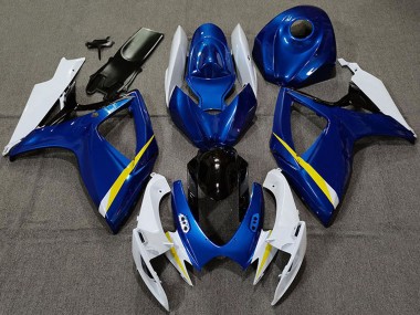 Buy 2006-2007 Suzuki GSXR 600 / GSXR 750 Motorcycle Fairings - White Blue Yellow Black UK