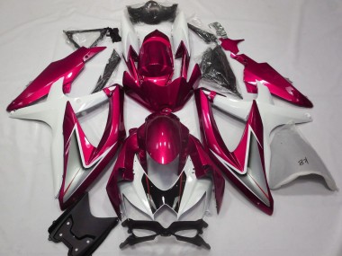Buy 2008-2010 Suzuki GSXR 600 / GSXR 750 Motorcycle Fairings - White Red Silver Black UK