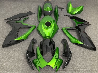 Buy 2006-2007 Suzuki GSXR 600 / GSXR 750 Motorcycle Fairings - Green Black UK