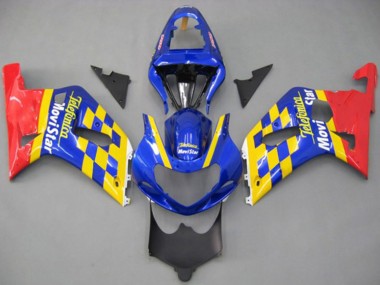 Buy 2001-2003 Suzuki GSXR 600 / GSXR 750 Motorcycle Fairings - Blue Yellow Red Telefonica MoviStar UK