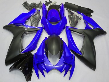 Buy 2006-2007 Suzuki GSXR 600 / GSXR 750 Motorcycle Fairings - Blue Matte Black UK