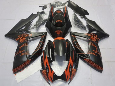 Buy 2006-2007 Suzuki GSXR 600 / GSXR 750 Motorcycle Fairings - Matte Black Orange Corona Extra Alstare Motul UK