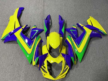 Buy 2011-2024 Suzuki GSXR 600 / GSXR 750 Motorcycle Fairings - Blue Yellow Green UK