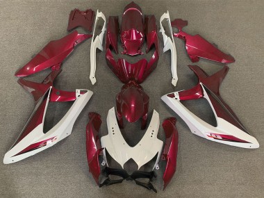 Buy 2008-2010 Suzuki GSXR 600 / GSXR 750 Motorcycle Fairings - White Red OEM Style UK