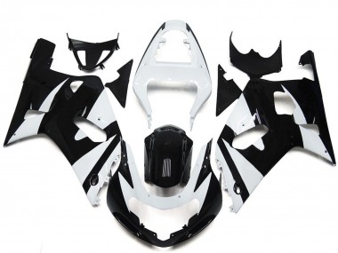Buy 2001-2003 Suzuki GSXR 600 / GSXR 750 Motorcycle Fairings - White Glossy Black OEM Style UK