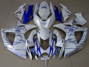 Buy 2006-2007 Suzuki GSXR 600 / GSXR 750 Motorcycle Fairings - White Blue Corona Alstare UK