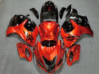 Buy 2008-2020 Suzuki GSXR 1300 Motorcycle Fairings - Candy Orange Glossy Black UK