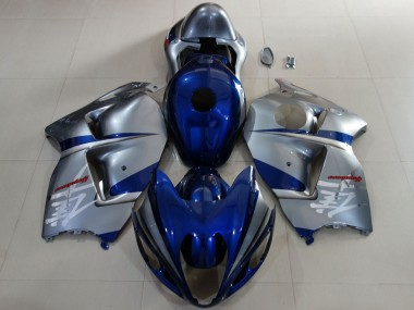 Buy 1996-2007 Suzuki GSXR 1300 Motorcycle Fairings - Deep Blue Silver UK