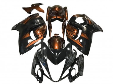 Buy 2008-2020 Suzuki GSXR 1300 Motorcycle Fairings - Glossy Black and Deep Orange UK