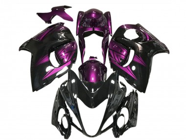 Buy 2008-2020 Suzuki GSXR 1300 Motorcycle Fairings - Glossy Black and Deep Purple UK