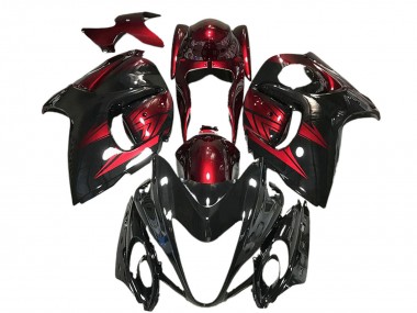 Buy 2008-2020 Suzuki GSXR 1300 Motorcycle Fairings - Glossy Black and Deep Red UK
