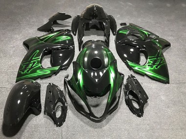 Buy 2008-2020 Suzuki GSXR 1300 Motorcycle Fairings - Glossy Black and Green UK